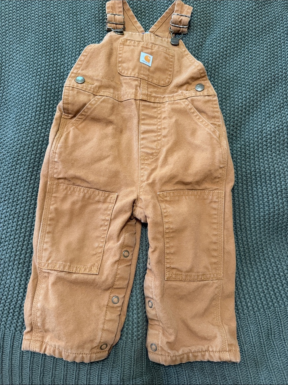 Carhartt Insulated Overalls Size 12 Months